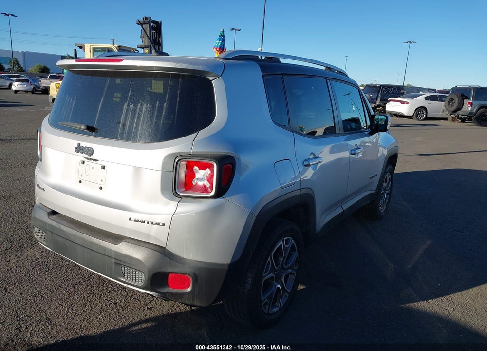 2016 JEEP RENEGADE LIMITED VIN: ZACCJBDT5GPD51565