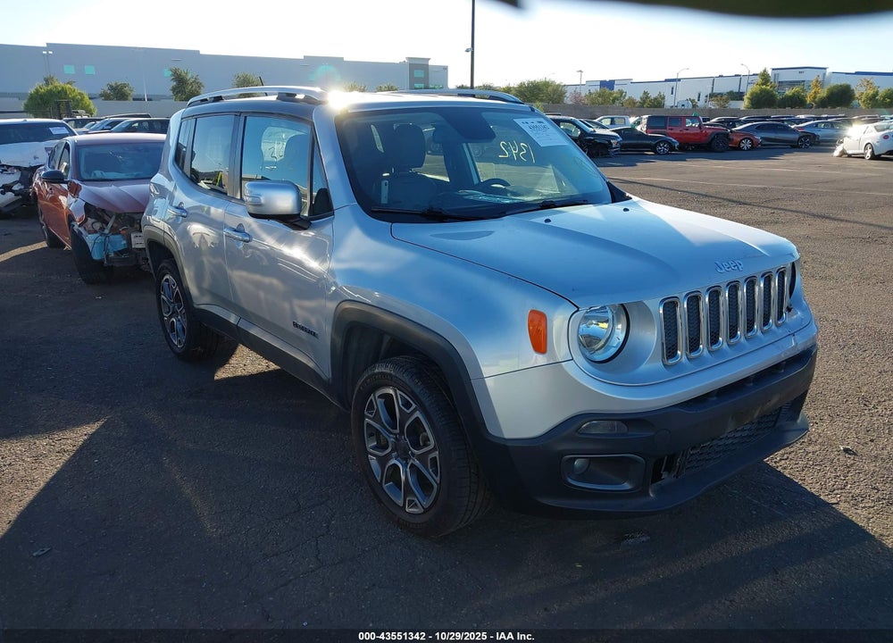 2016 JEEP RENEGADE LIMITED VIN: ZACCJBDT5GPD51565