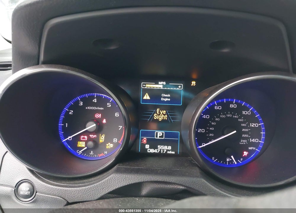 2019 SUBARU OUTBACK 2.5I VIN: 4S4BSABC5K3392597