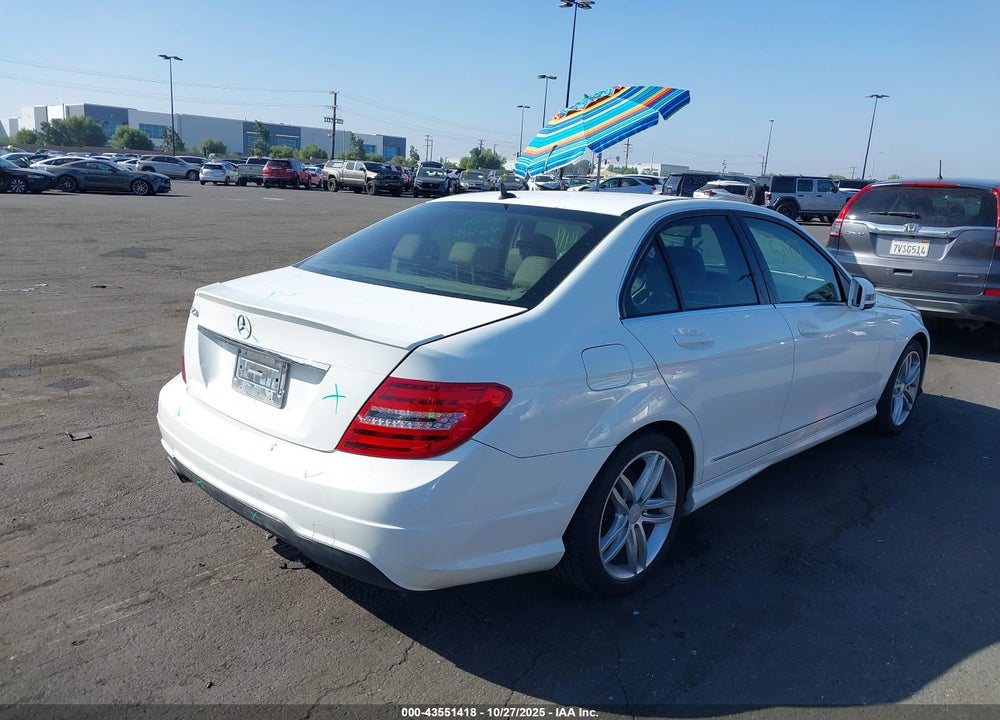 2013 MERCEDES-BENZ C 250 SPORT VIN: WDDGF4HB1DA838487