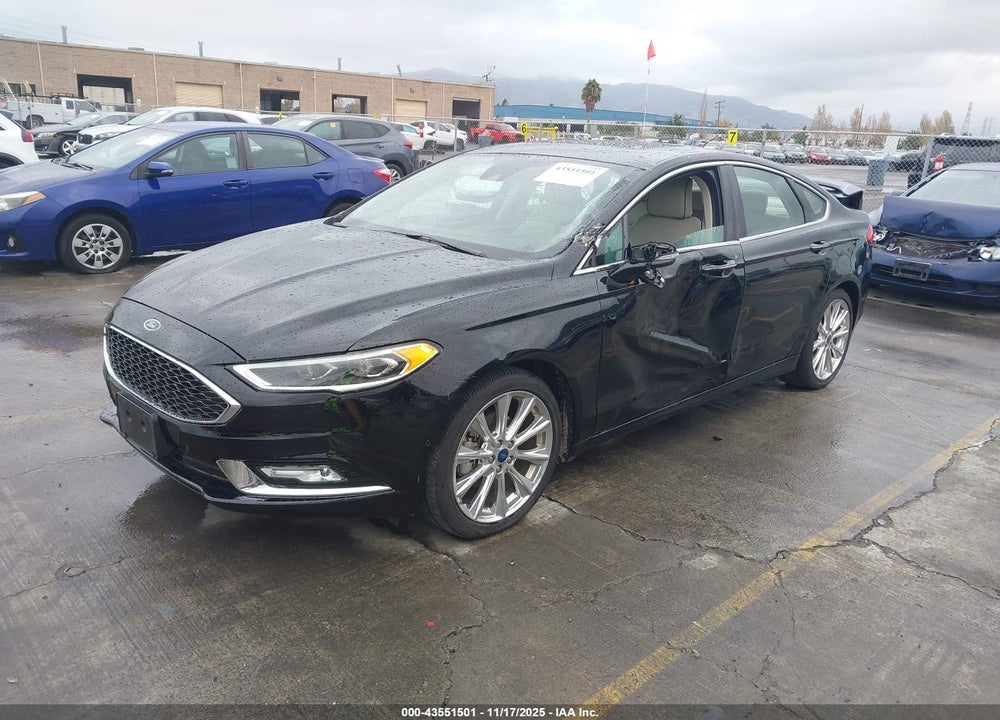 2017 FORD FUSION PLATINUM VIN: 3FA6P0K94HR329853