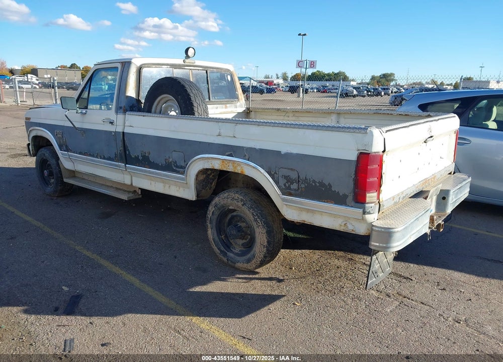 1986 FORD F250 VIN: 1FTHF2616GPA50755