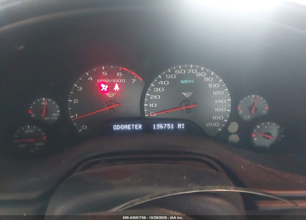 1998 CHEVROLET CORVETTE VIN: 1G1YY22G1W5129791