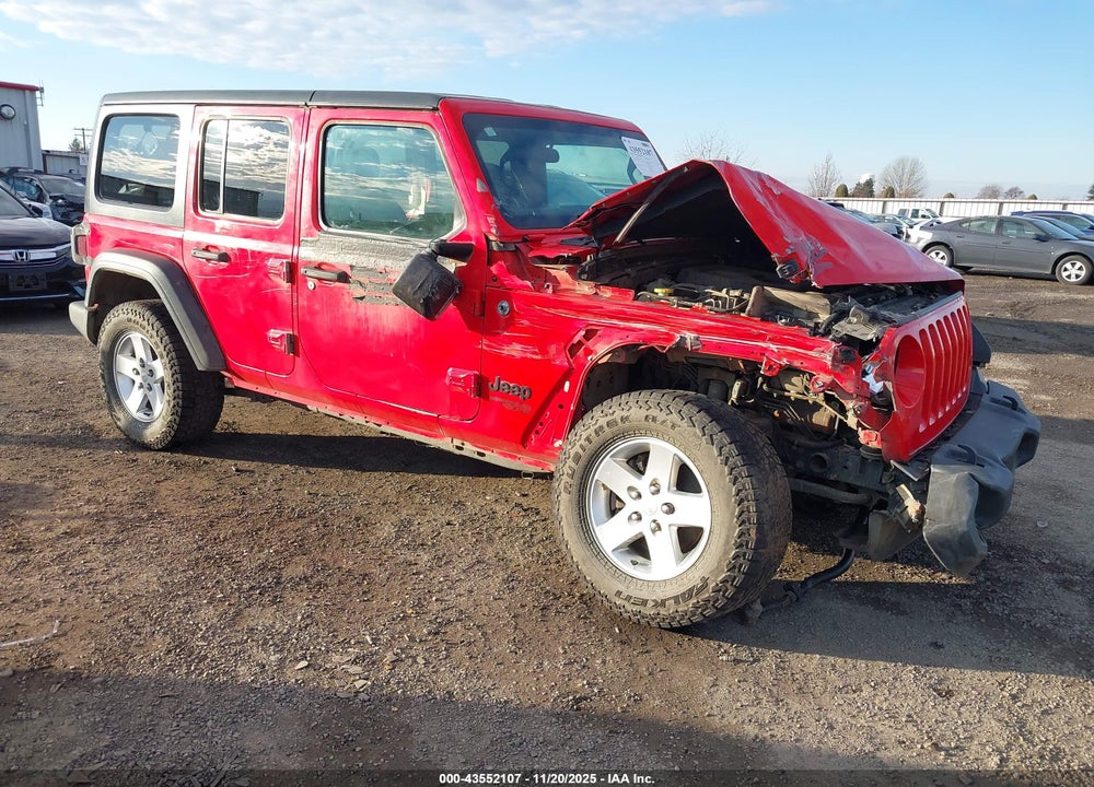2021 JEEP WRANGLER UNLIMITED SPORT RHD 4X4 VIN: 1C4HJXKN8MW813669