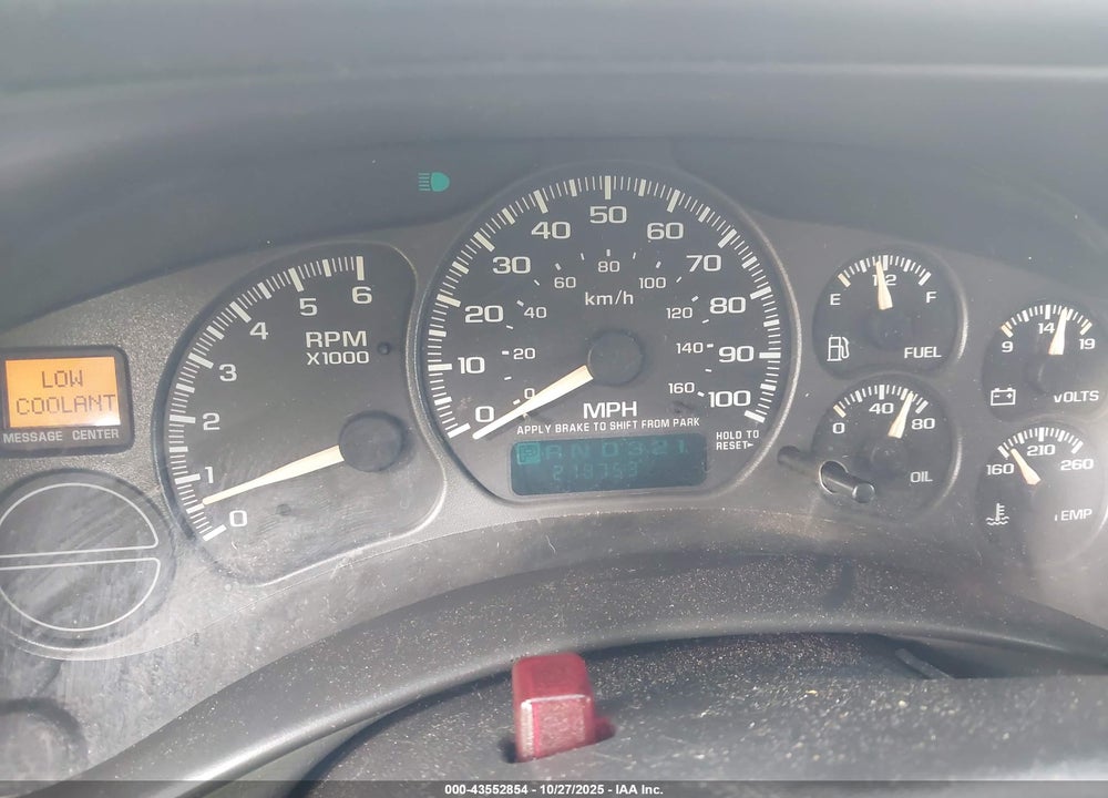2002 CHEVROLET AVALANCHE 1500 VIN: 3GNEC13T22G216530