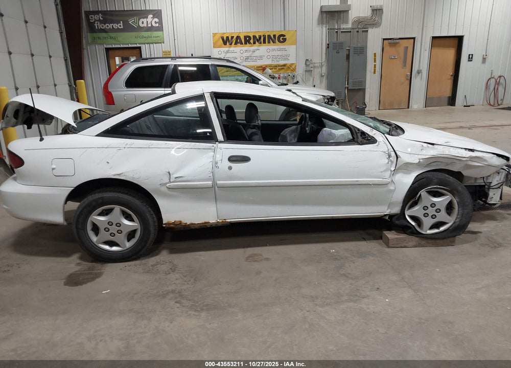 2002 CHEVROLET CAVALIER VIN: 1G1JC124927256559