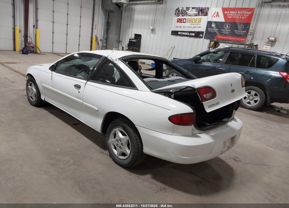 2002 CHEVROLET CAVALIER VIN: 1G1JC124927256559