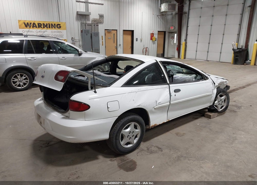 2002 CHEVROLET CAVALIER VIN: 1G1JC124927256559