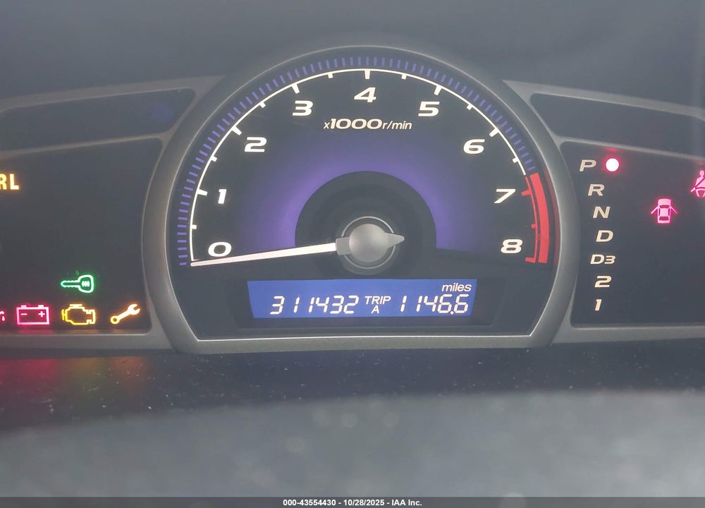 2008 HONDA CIVIC VIN: 1HGFA16828L087731