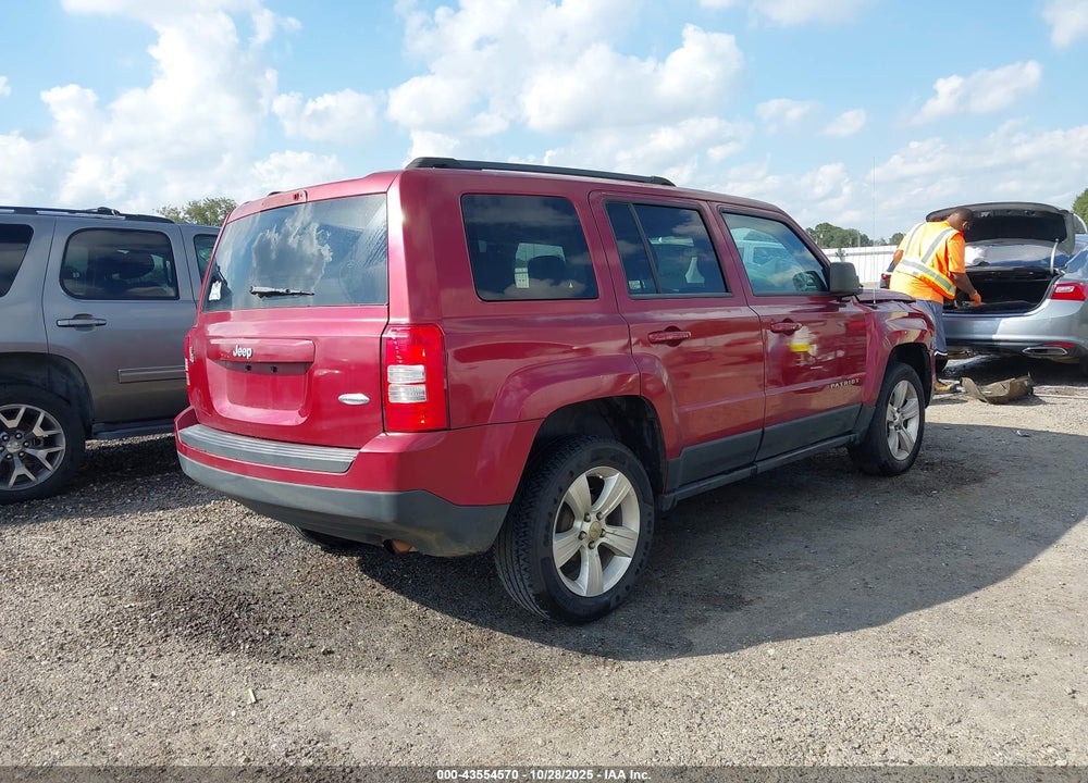 2012 JEEP PATRIOT LATITUDE VIN: 1C4NJPFB3CD685466