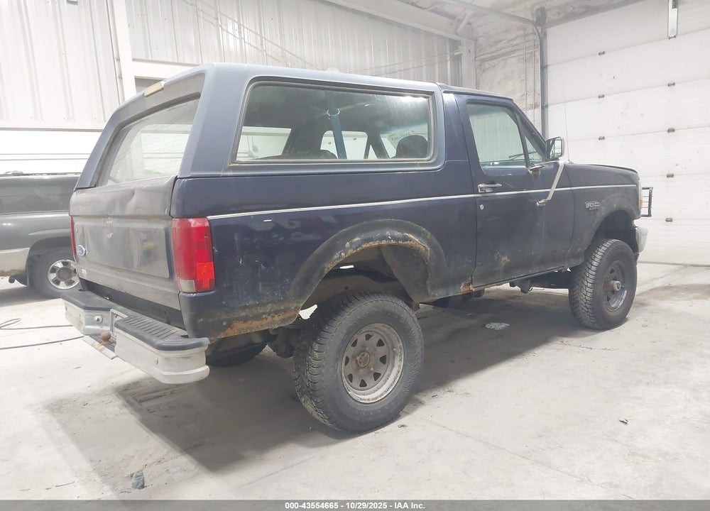 1995 FORD BRONCO U100 VIN: 1FMEU15N4SLB56530