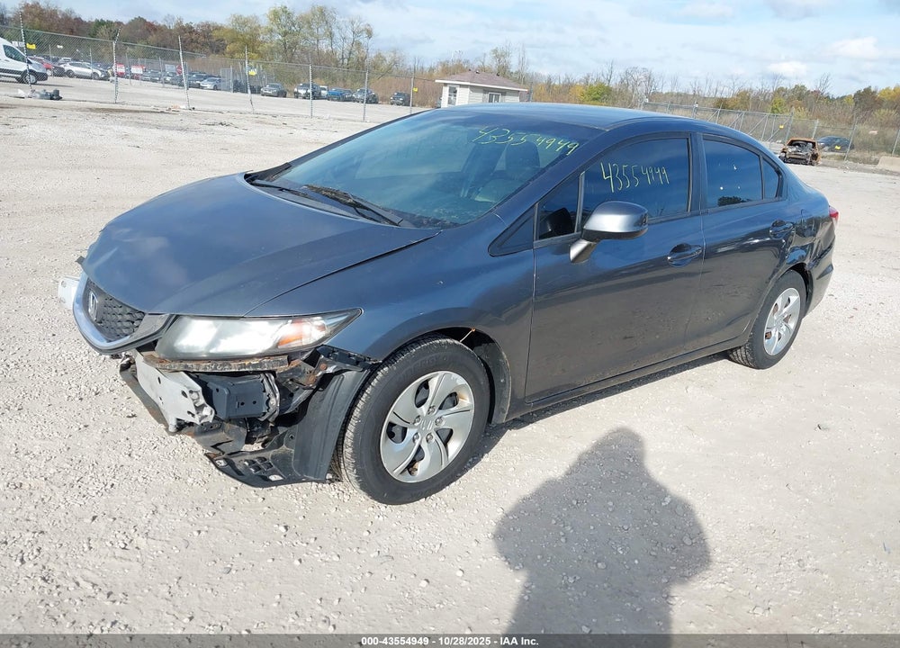 2013 HONDA CIVIC LX VIN: 19XFB2F56DE100247