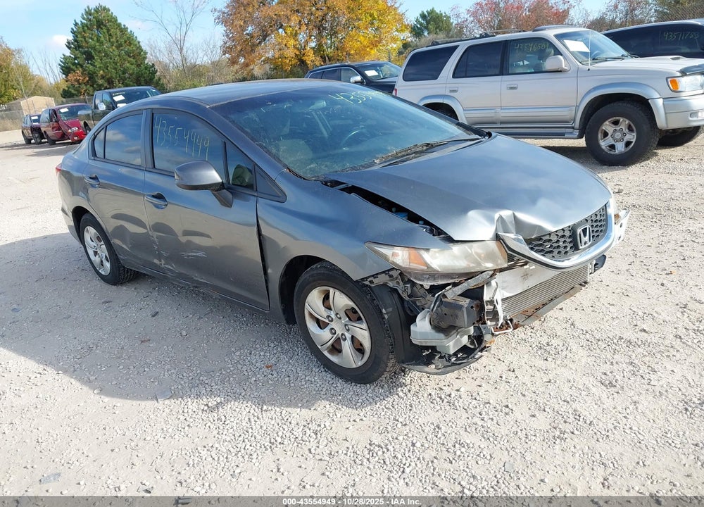 2013 HONDA CIVIC LX VIN: 19XFB2F56DE100247