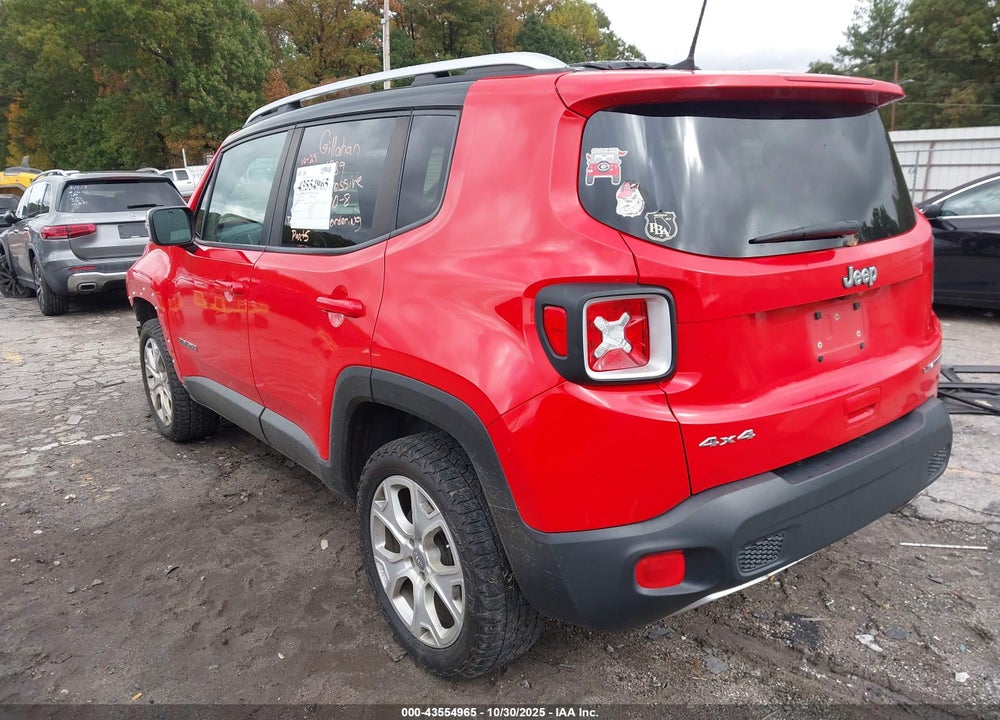 2018 JEEP RENEGADE LIMITED 4X4 VIN: ZACCJBDB0JPH99792
