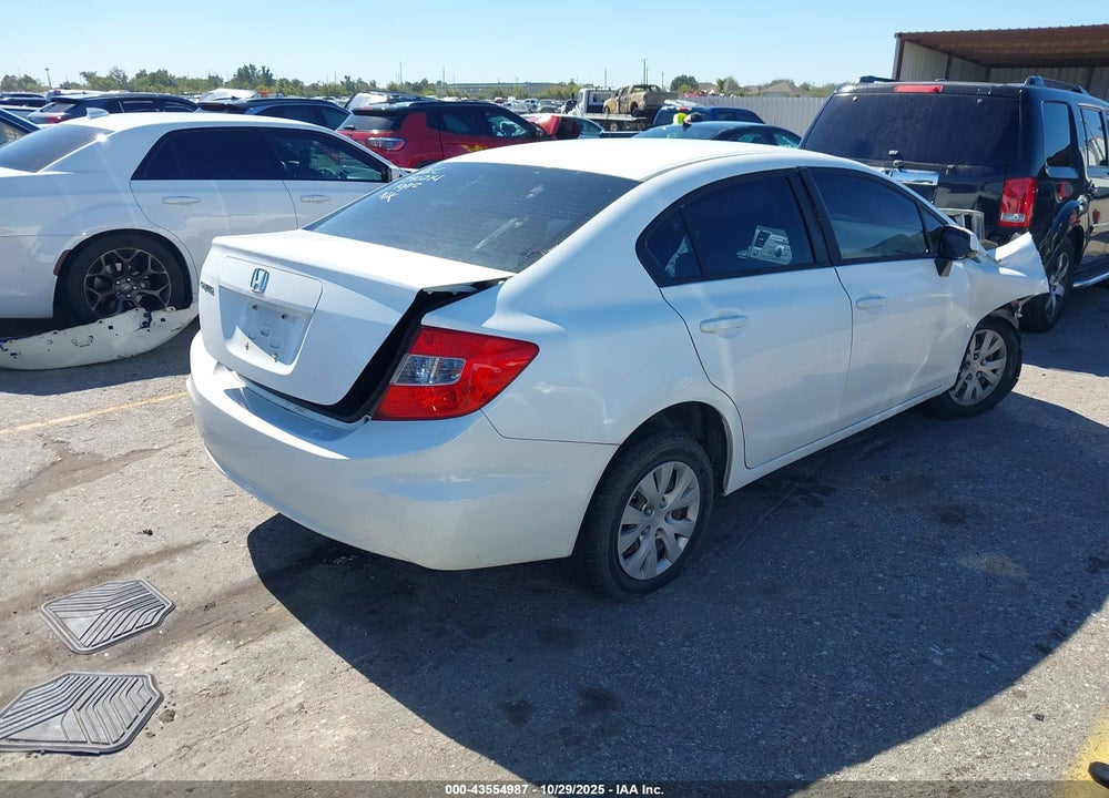 2012 HONDA CIVIC LX VIN: 19XFB2F51CE071979