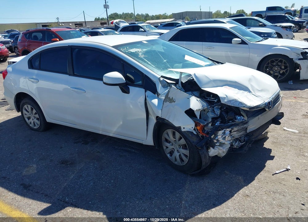 2012 HONDA CIVIC LX VIN: 19XFB2F51CE071979