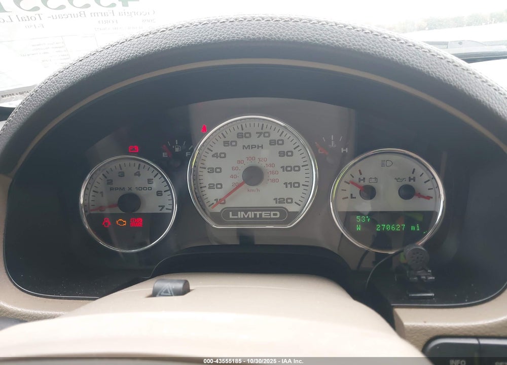 2008 FORD F-150 VIN: 1FTRW12548FA26422