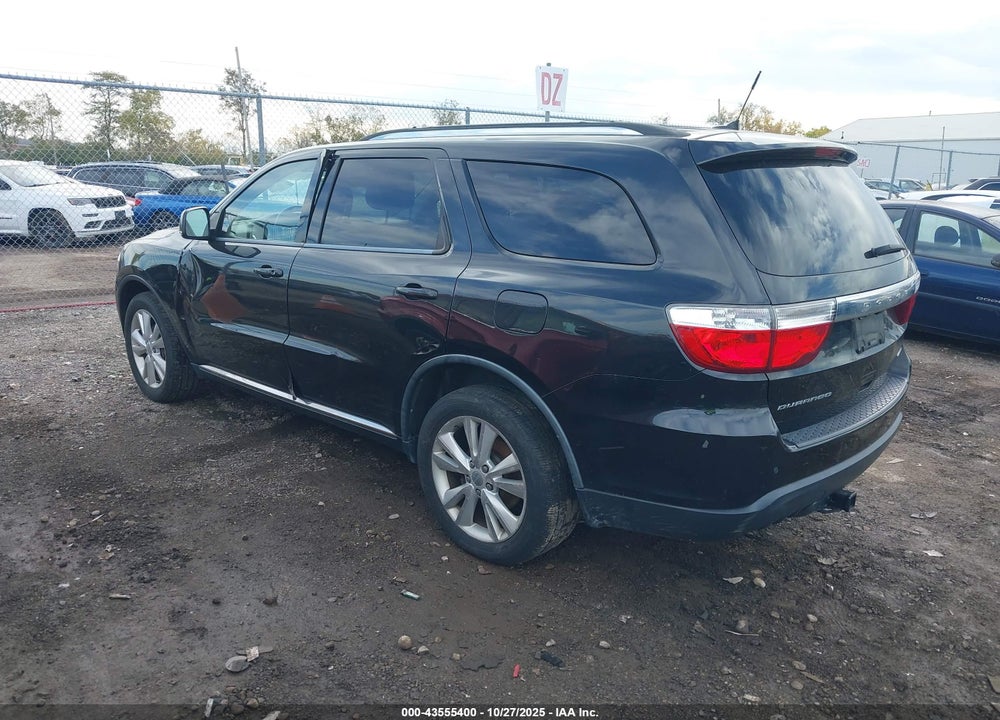2012 DODGE DURANGO CREW VIN: 1C4RDHDG8CC206624