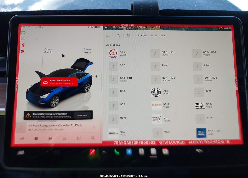 2023 TESLA MODEL Y AWD/LONG RANGE DUAL MOTOR ALL-WHEEL DRIVE VIN: 7SAYGAEE2PF606763