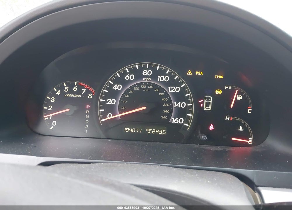 2010 HONDA ODYSSEY LX VIN: 5FNRL3H25AB050952