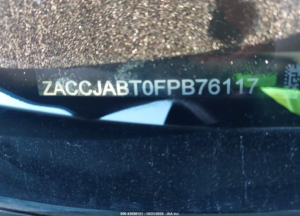 2015 JEEP RENEGADE VIN: ZACCJABT0FPB76117