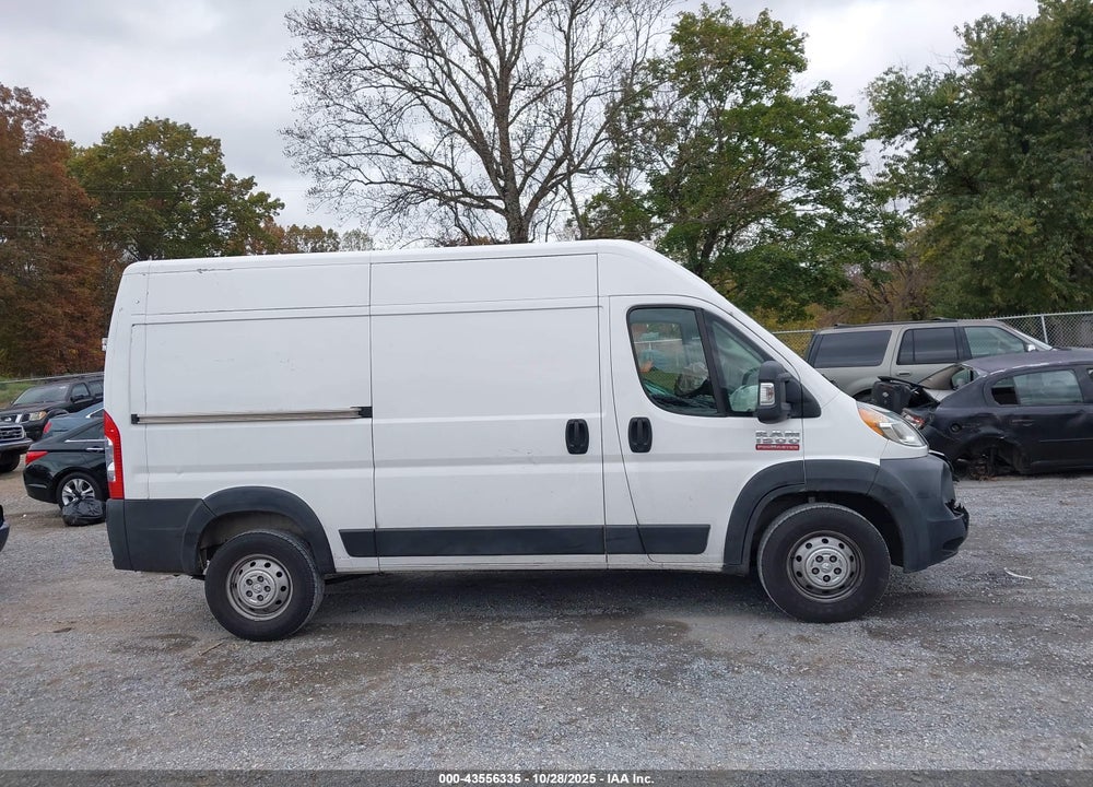 2019 RAM PROMASTER 1500 HIGH ROOF 136 WB VIN: 3C6TRVBG9KE510908