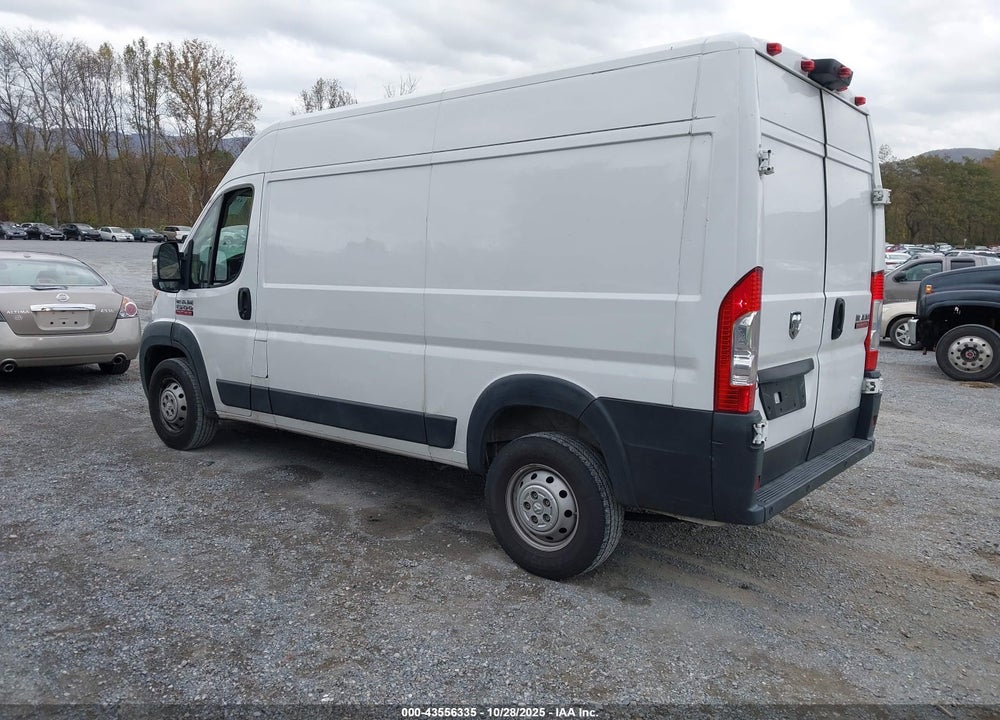 2019 RAM PROMASTER 1500 HIGH ROOF 136 WB VIN: 3C6TRVBG9KE510908