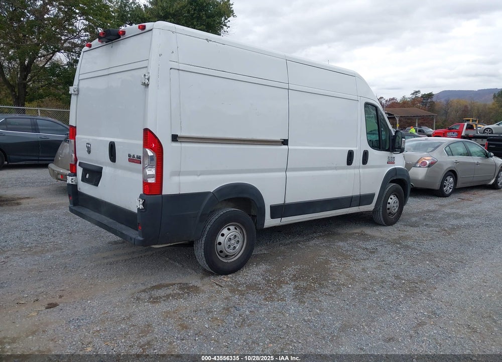 2019 RAM PROMASTER 1500 HIGH ROOF 136 WB VIN: 3C6TRVBG9KE510908