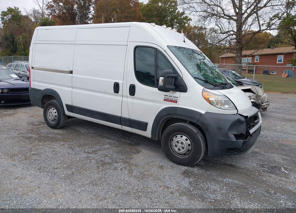 2019 RAM PROMASTER 1500 HIGH ROOF 136 WB VIN: 3C6TRVBG9KE510908