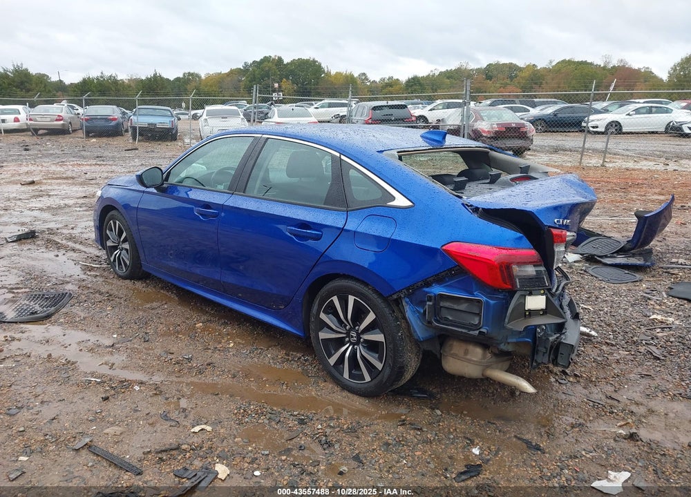 2022 HONDA CIVIC EX VIN: 2HGFE1F77NH309331