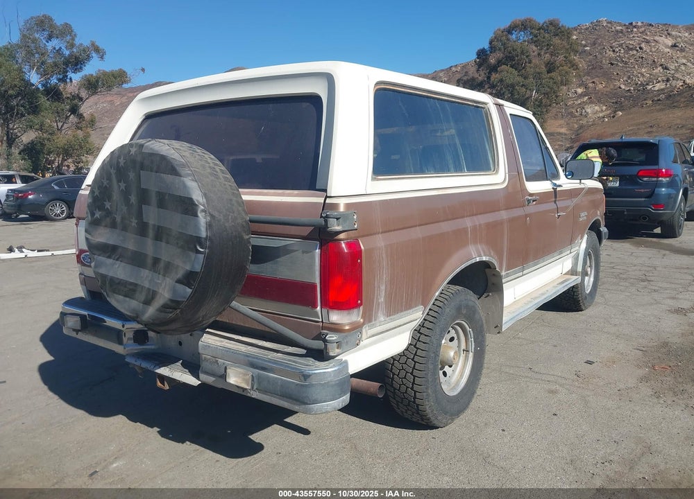 1987 FORD BRONCO U100 VIN: 1FMEU15N1HLA36645