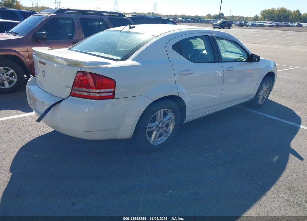 2008 DODGE AVENGER SXT VIN: 1B3LC56K78N665259