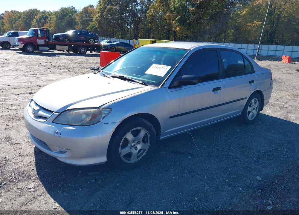 2005 HONDA CIVIC VP VIN: 1HGES16345L015051
