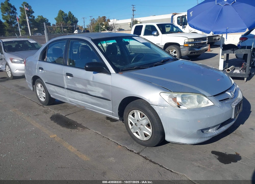 2004 HONDA CIVIC VP VIN: 2HGES16354H591632