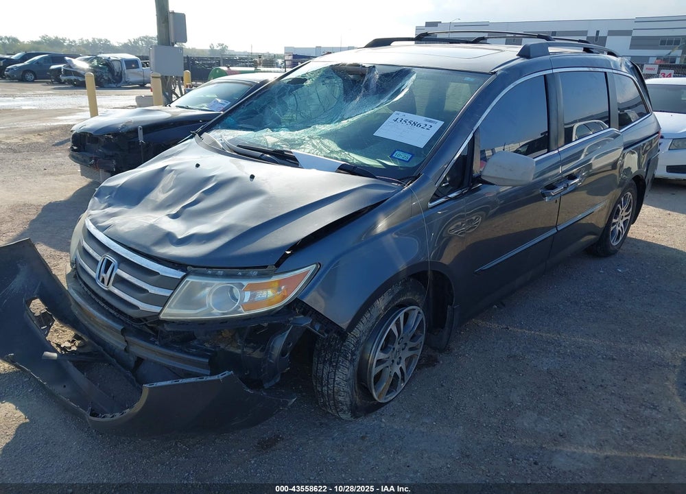 2013 HONDA ODYSSEY EX-L VIN: 5FNRL5H61DB017708