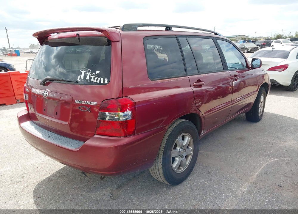2004 TOYOTA HIGHLANDER V6 VIN: JTEDP21A740013541