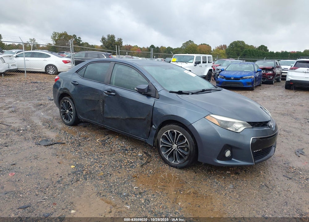 2015 TOYOTA COROLLA S PLUS VIN: 2T1BURHE8FC334311