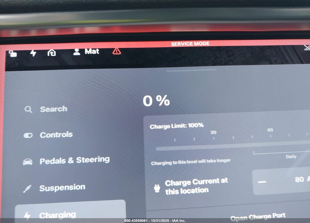 2014 TESLA MODEL S P85D VIN: 5YJSA1H20EFP63579