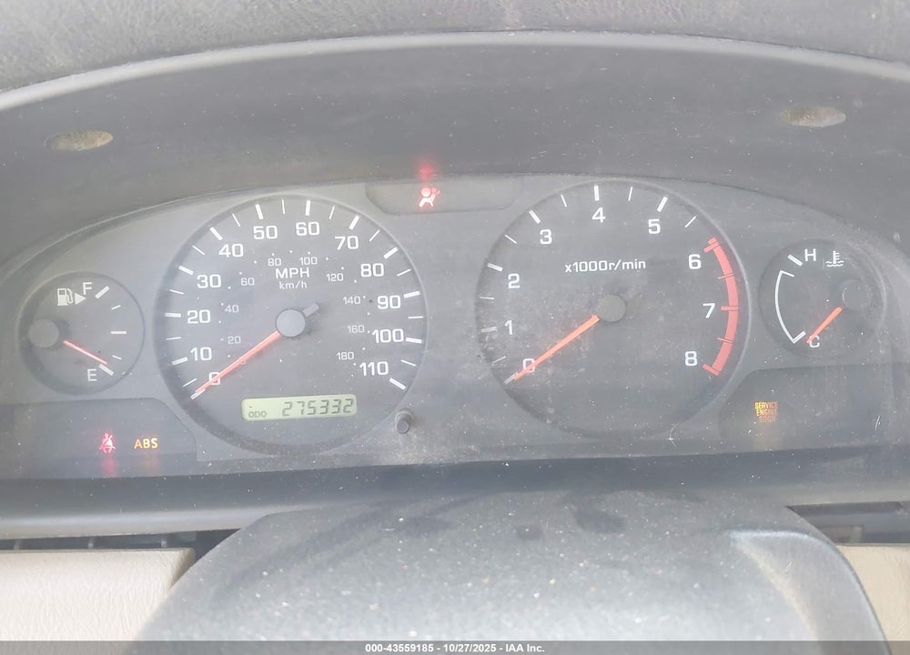 2001 NISSAN FRONTIER XE-V6 VIN: 1N6ED27T91C343179