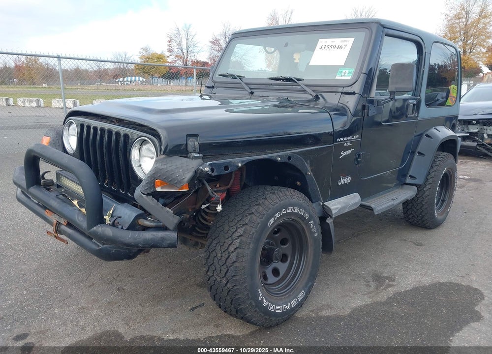 2000 JEEP WRANGLER SPORT VIN: 1J4FA49S8YP783696