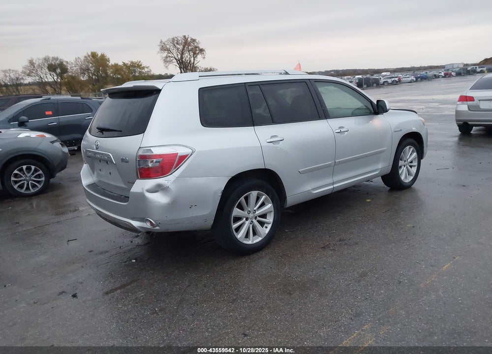 2008 TOYOTA HIGHLANDER HYBRID LIMITED VIN: JTEEW44A382019331