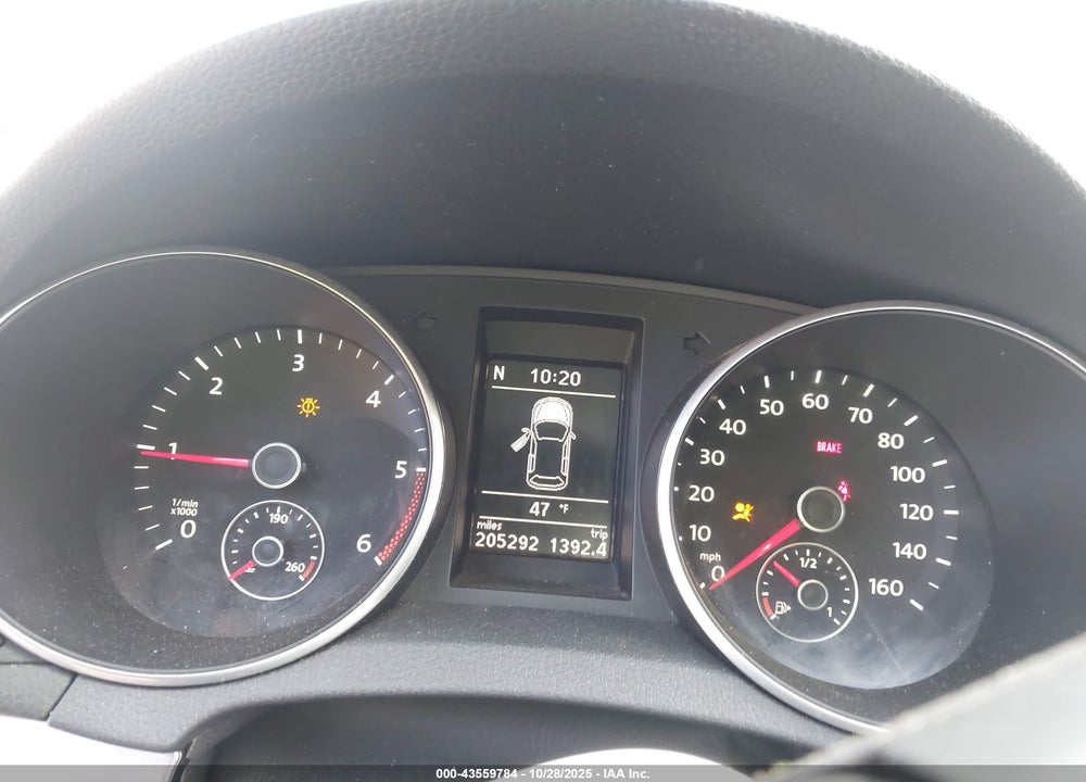 2011 VOLKSWAGEN GOLF TDI 4-DOOR VIN: WVWNM7AJXBW125324