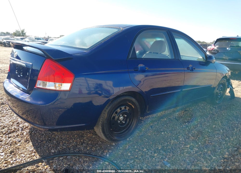 2008 KIA SPECTRA VIN: KNAFE121485540406