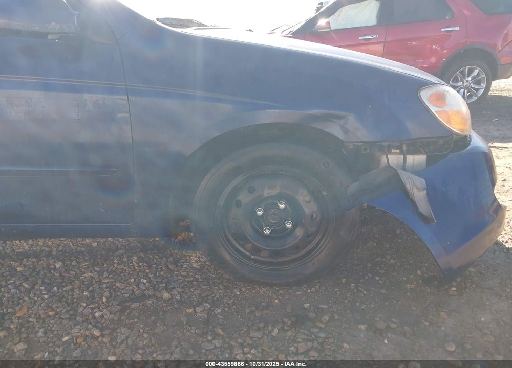 2008 KIA SPECTRA VIN: KNAFE121485540406