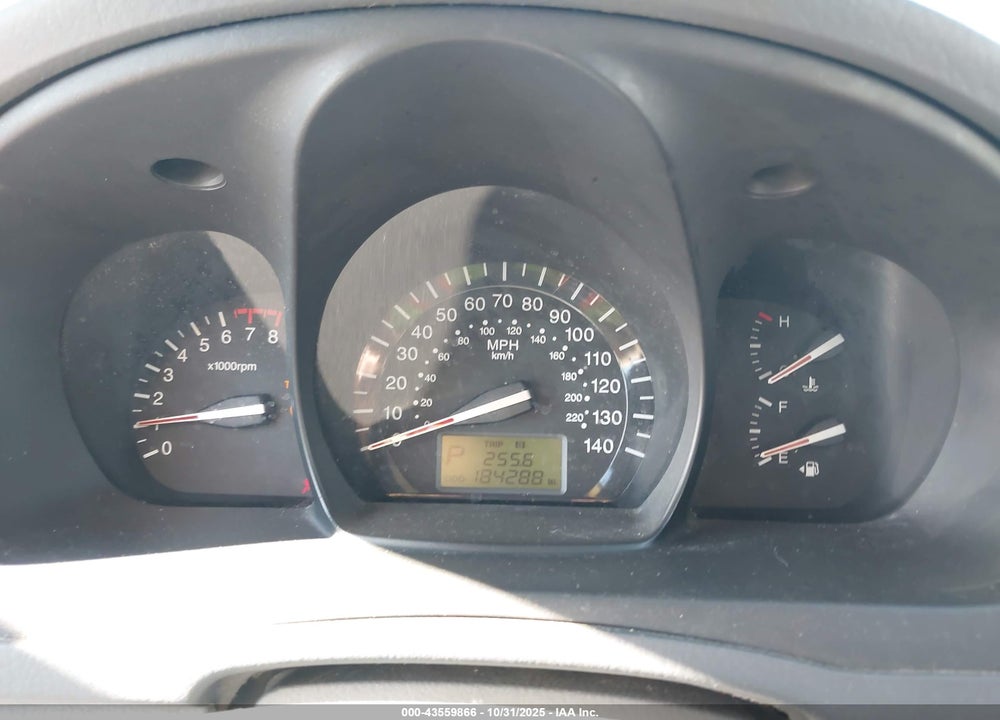 2008 KIA SPECTRA VIN: KNAFE121485540406