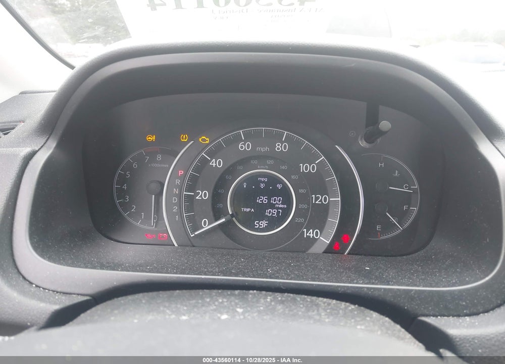 2012 HONDA CR-V EX-L VIN: JHLRM3H78CC008125