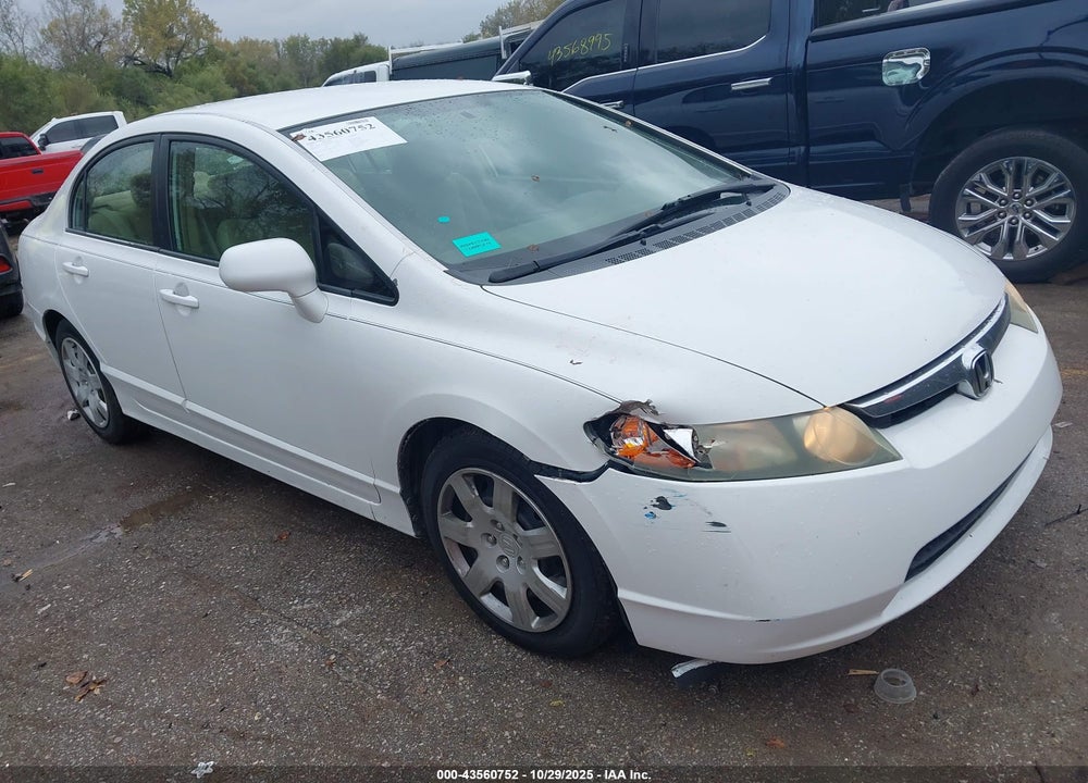 2006 HONDA CIVIC LX VIN: 1HGFA16586L047897