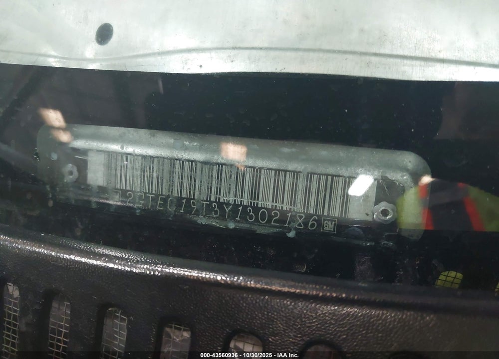 2000 GMC SIERRA 1500 SLE VIN: 2GTEC19T3Y1302186