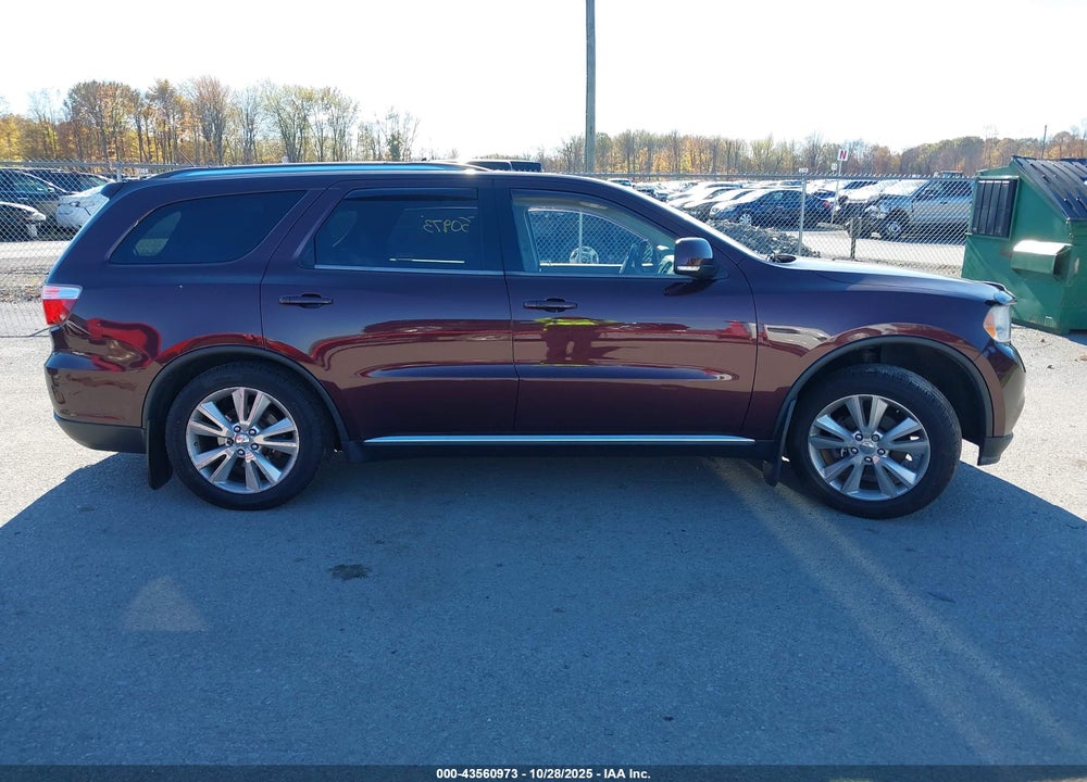 2012 DODGE DURANGO CREW VIN: 1C4RDJDG2CC358647