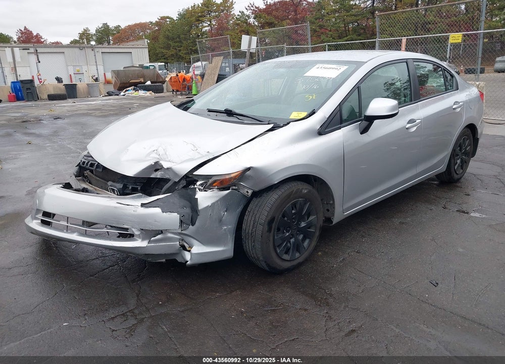 2012 HONDA CIVIC VIN: 19XFB2F58CE375634